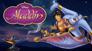 Aladdin and Genie from Disney’s Aladdin animated movie