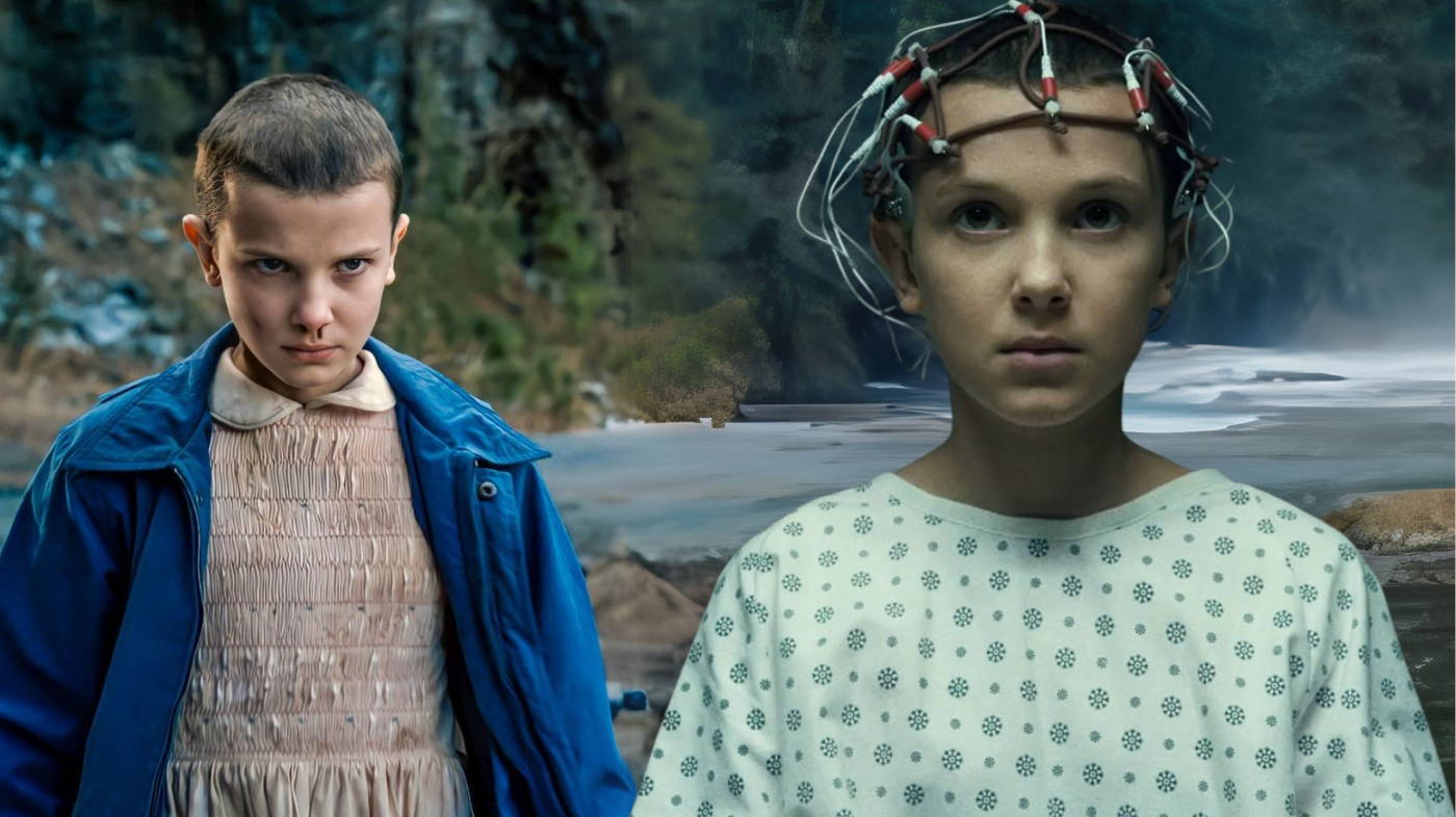 open lace back dress Stranger Things Eleven Pink Dress Costume, Adult main image 1