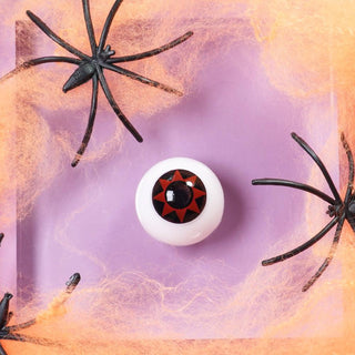 EyeCandys Cosplay 014 Red 6-Point Star Color Contact Lens - EyeCandys