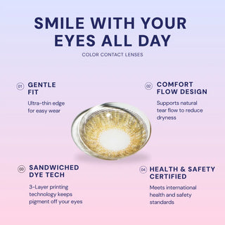 Pink Label Fresh Look Pure Hazel (Custom Toric for Astigmatism) - EyeCandys