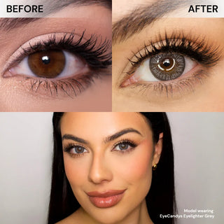 Pink Label Eyelighter Grey (Custom Toric for Astigmatism) - EyeCandys