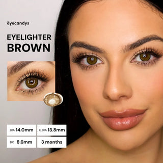 Pink Label Eyelighter Brown (Custom Toric for Astigmatism) - EyeCandys