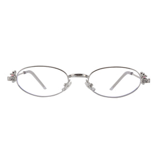 Eyecandys Marquee geometric metal full-rim glasses in Rose Gold – stylish wide-fit eyewear for oval and heart-shaped faces. Available in prescription, blue light blocking, Zeiss HMC, photochromic transition lenses, and polarized sunglasses option