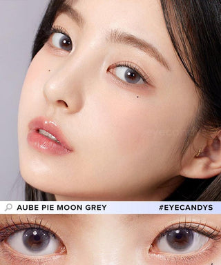 Chuu Aube Pie Moon Grey (10pk) Color Contact Lens - EyeCandys