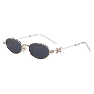 Eyecandys Auden Black Gold sunglasses with sleek geometric full-rim metal frame – ideal for fashion-forward wearers seeking prescription-ready, blue light filtering, UV-protective, or polarized lens options.