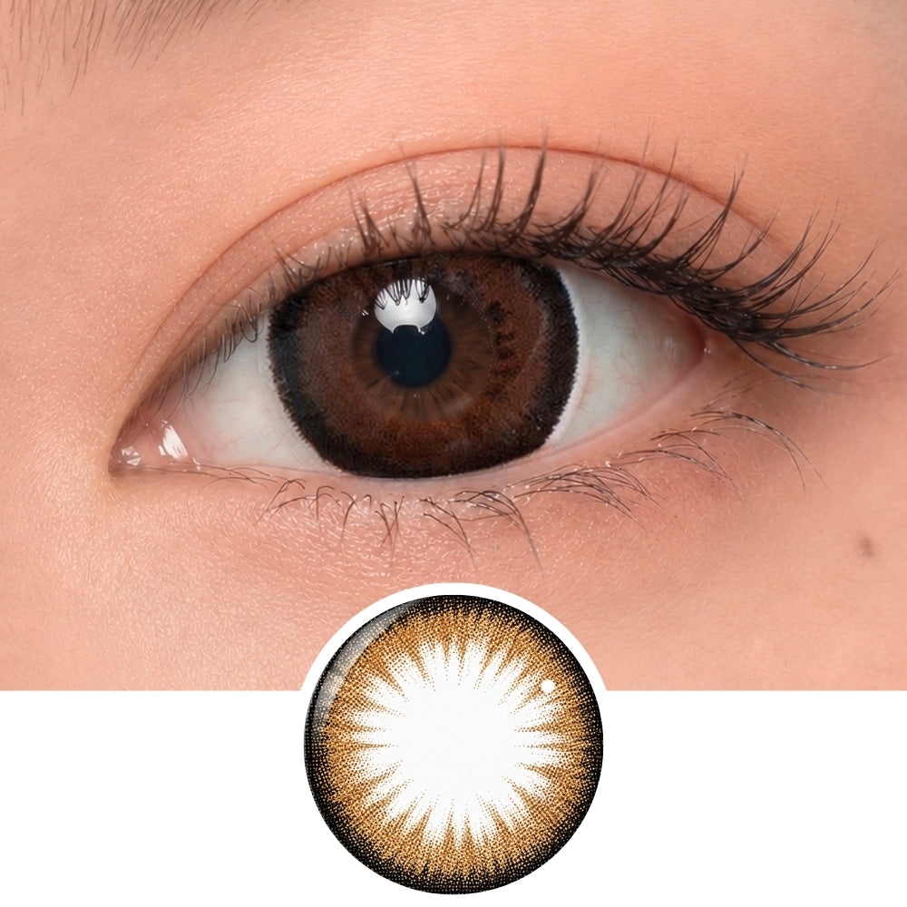 Buy Bambi Princess Mimi Almond Brown Circle Lenses | EyeCandys