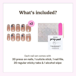 Berry French Press-On Nails