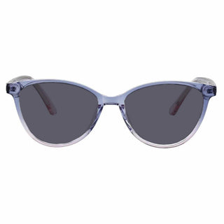 Billionaire Oval prescription eyeglasses in violet gradient with black tint, available in blue light blocking lenses and in readers with magnification, from EyeCandys.