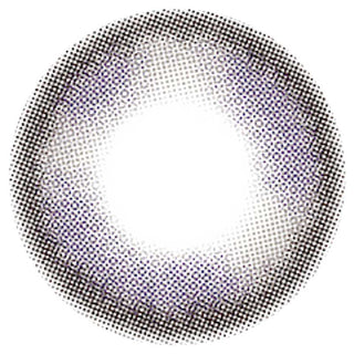N's Collection Blueberry Jam Violet (10pk) by N's Collection features circle lenses with a thick, dotted black outline and a white center, forming a violet gradient—denser and darker at the edge, lighter toward the middle.