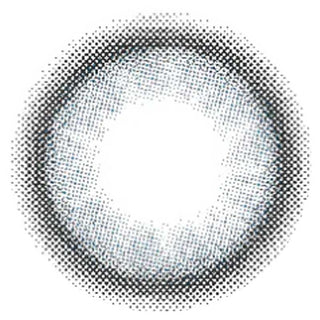 A black and white halftone pattern forms a circle with a solid white center, similar to the gradient in Molak 1-Day Bubble Blue (10pk) lenses, which fades from dark edges to a lighter middle.