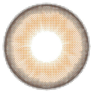 Design of the Ann365 Buttercup 1-Day Beige (10pk) prescription colour contact lens dailies from Eyecandys on a white background, showing the fine pixel detail and enlarging limbal ring.