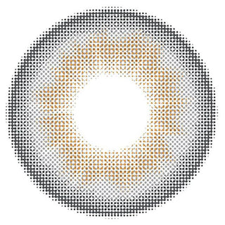 Design of the Ann365 Buttercup 1-Day Grey (10pk) prescription colour contact lens dailies from Eyecandys on a white background, showing the fine pixel detail and enlarging limbal ring.