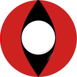 EyeCandys Cosplay 008 Red Cat Eye Color Contact Lens - EyeCandys