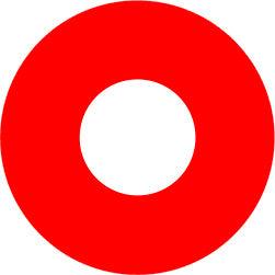 EyeCandys Cosplay 017 Solid Red Color Contact Lens - EyeCandys