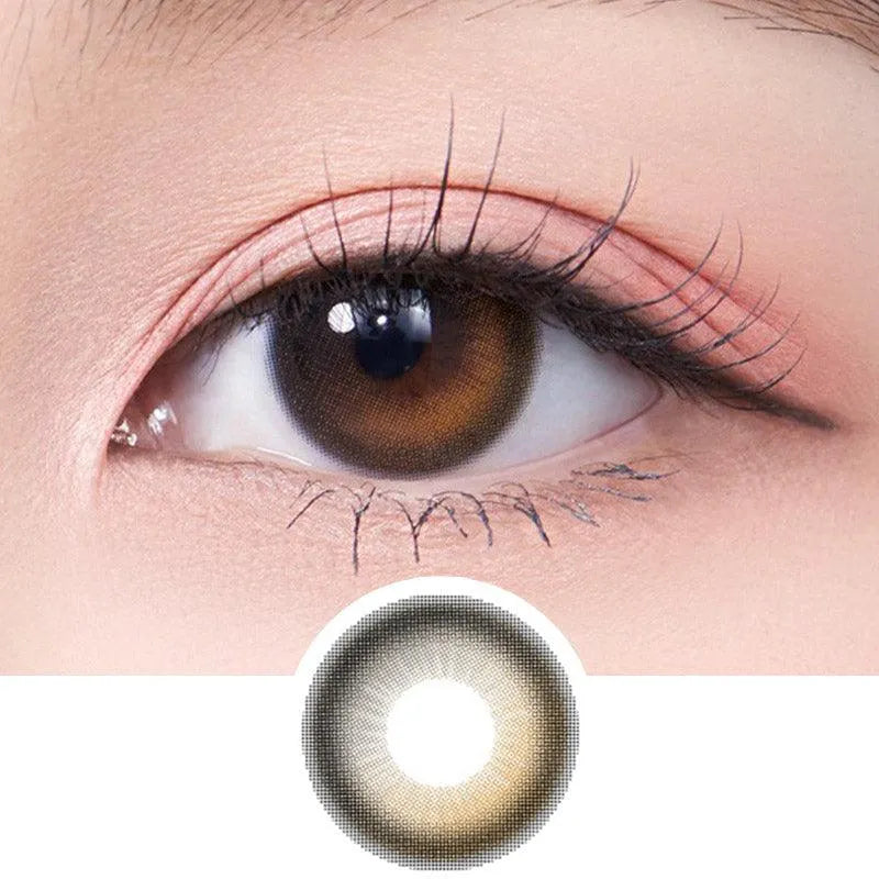 Olola Daymood Brown Natural Colour Contact Lens with Power (Made
