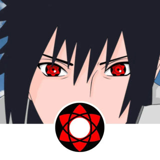 Innovision FX Sharingan Naruto Itachi Series Color Contact Lens for Dark Eyes - Eyecandys