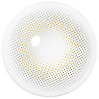 Design of the i-DOL Euroring Mineral Grey coloured contact lens from Eyecandys on a white background, showing the dotted patterns meant to mimic those of the human iris.