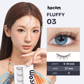 Hasom First Touch pestañas de tira - Fluffy 03