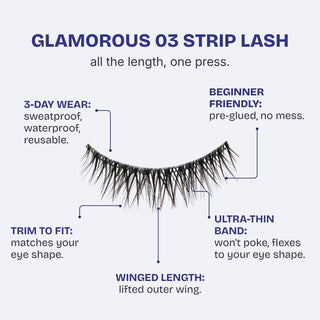 Hasom First Touch Strip Lashes - Glamorous 03