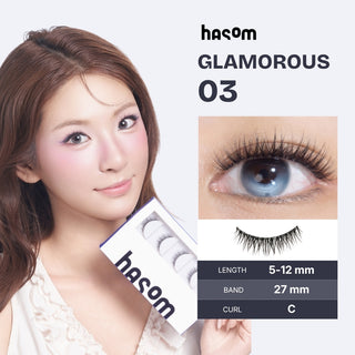 Hasom First Touch Strip Lashes - Glamorous 03