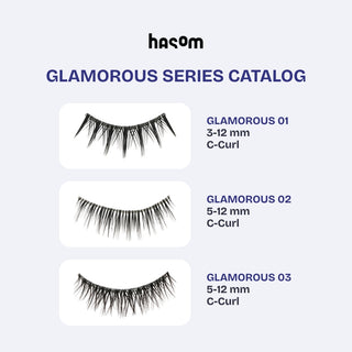 Hasom First Touch pestañas de tira - Glamorous 01