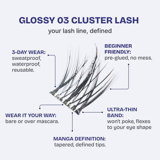 Hasom First Touch Lash Clusters - Glossy 03