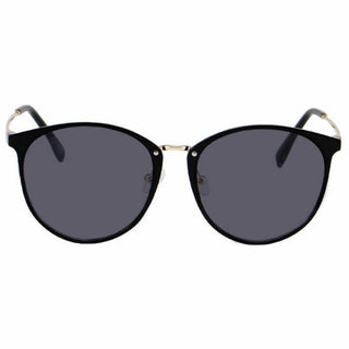 Infinity oversized vintage-inspired prescription eyeglasses, available in blue light blocking lenses and in readers with magnification, from EyeCandys. Pictured is the black gold color.