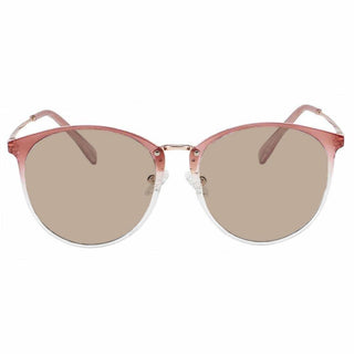 Infinity oversized vintage-inspired prescription eyeglasses, available in blue light blocking lenses and in readers with magnification, from EyeCandys. Pictured is the Rose Crystal color