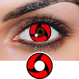 Innovision FX Sharingan Naruto Itachi Series Color Contact Lens for Dark Eyes - Eyecandys