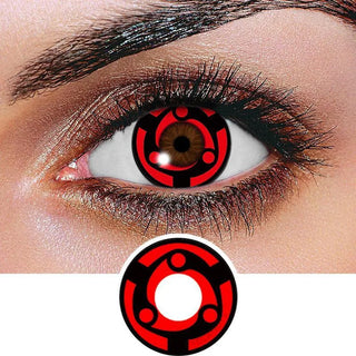 Innovision FX Sharingan Naruto Itachi Series Color Contact Lens for Dark Eyes - Eyecandys
