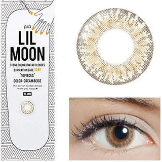 Lilmoon 1-Day Cream Beige (10pk) Color Contact Lens for Dark Eyes - Eyecandys