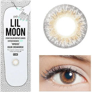 Lilmoon 1-Day Cream Grege (10pk) Color Contact Lens for Dark Eyes - Eyecandys