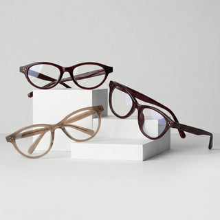 EyeCandys Loretta oval full-frame glasses, medium fit, premium TR construction for all-day comfort