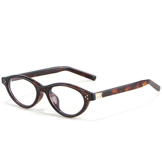 EyeCandys Loretta oval prescription glasses in Tortoiseshell, medium fit, durable lightweight TR material