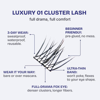 Hasom First Touch Lash Clusters - Luxury 01
