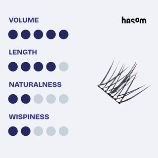 Hasom First Touch Lash Clusters - Luxury 01