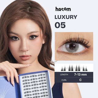 Hasom First Touch pestañas en clusters - Luxury 05