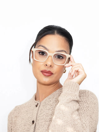 EyeCandys Hotshot Square prescription glasses – bold square eyeglass frames with blue light blocking lenses, Zeiss HMC anti-reflective coating, photochromic UV-responsive transitions, and polarized sunglasses option. Trendy square glasses for men and women, ideal for screen use and everyday wear.