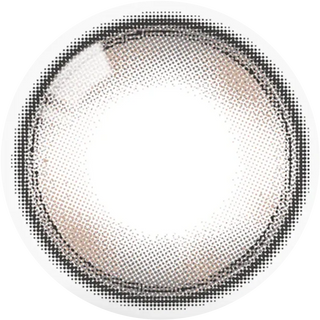 Detailed lens design of EyeCandys Olola Meow Devon Beige colored contact lens, showing soft beige hues and lens pattern.