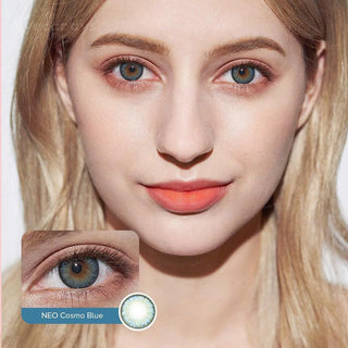 NEO Cosmo Blue (KR) Colored Contacts Circle Lenses - EyeCandys