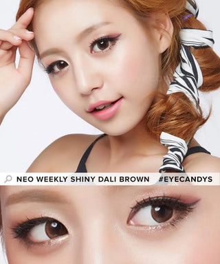 NEO Weekly Shiny Dali Brown (12pk) (KR) Colored Contacts Circle Lenses - EyeCandys