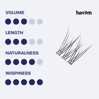 Hasom First Touch Lash Clusters - Natural 02