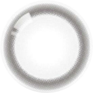 Close up detailed view of a Olala Glee Grey contact lens design