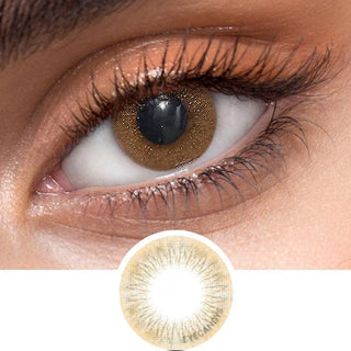 EyeCandys Attitude Glitter Brown (1 Pair) Color Contact Lens - EyeCandys