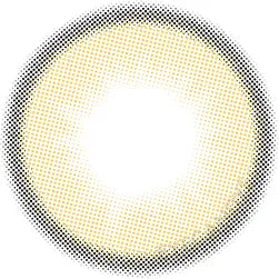 Honey Donut Brown Color Contacts for Astigmatism, showing the subtle detail with dark grey limbal ring, on a white background