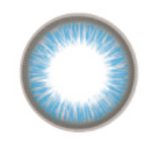 EyeCandys NEO Monet Blue toric lens design – vibrant blue prescription colored contact lenses for astigmatism, high-quality color contact lenses.