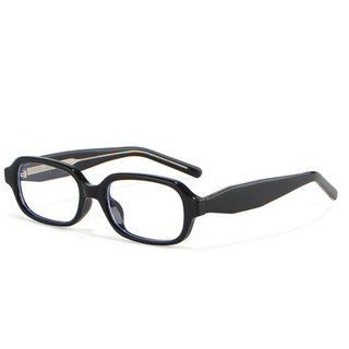 EyeCandys Side Eye rectangular prescription reading glasses, blue light blocking, full-frame TR material, 52mm lens width