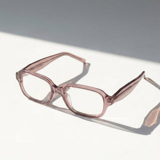 EyeCandys Side Eye full-frame rectangular prescription reading glasses, stylish minimalist unisex design