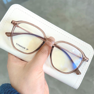 Champagne EyeCandys Status Round Glasses Prescription Reading Glasses with Vintage Colorful Eyewear Frames available in Blue Light Blocking