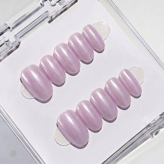 Taro Latte Press-On Nails